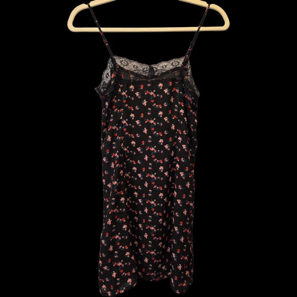 H&M Sz 4 (S) Floral Slip Dress Lace - Picture 2 of 8